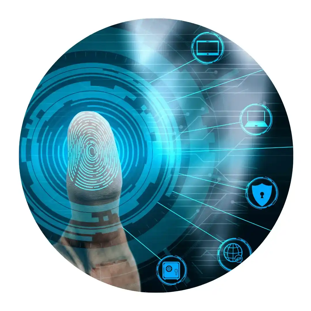 Customer authentication via SMS, email, or biometrics (OTP).