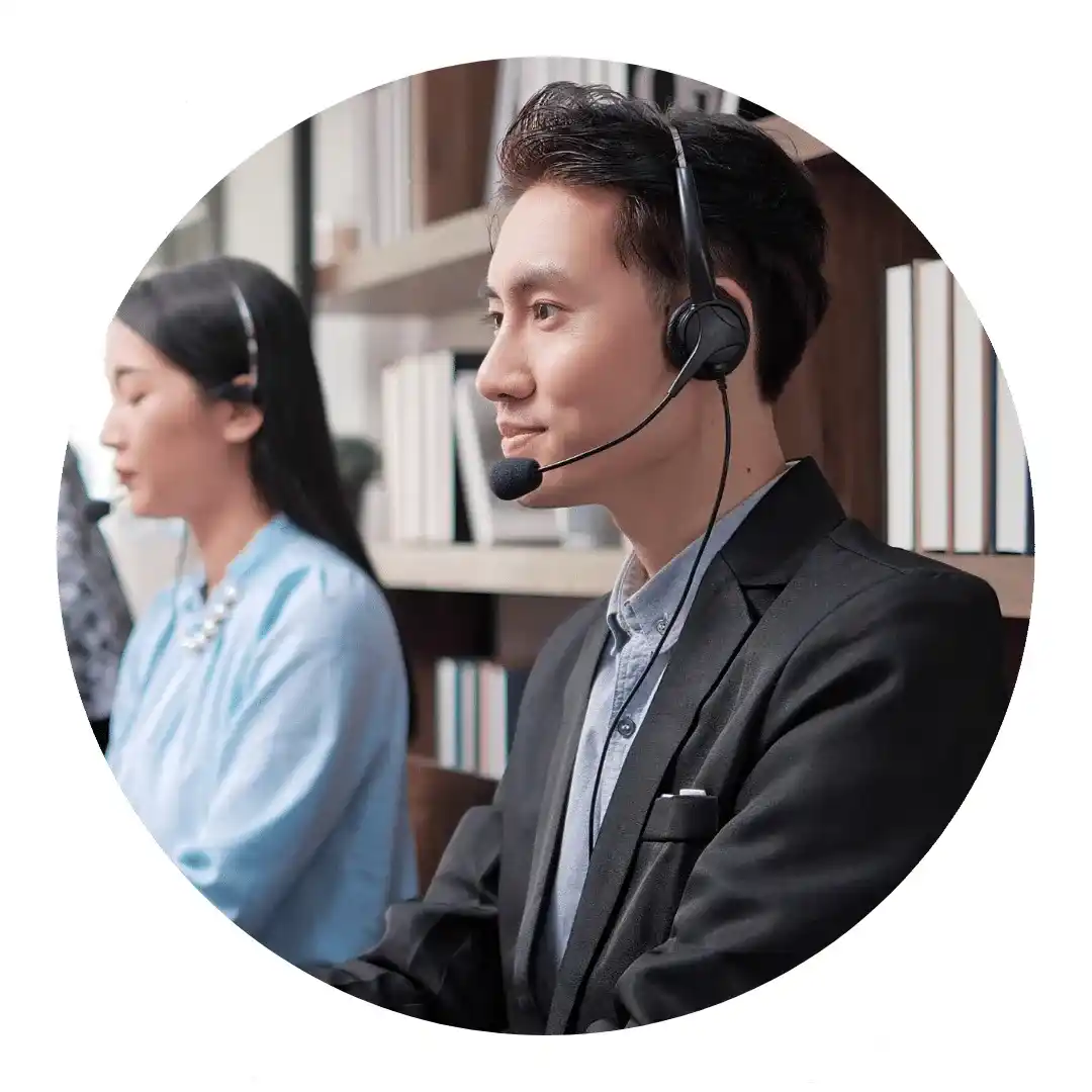 Answering customer inquiries.
