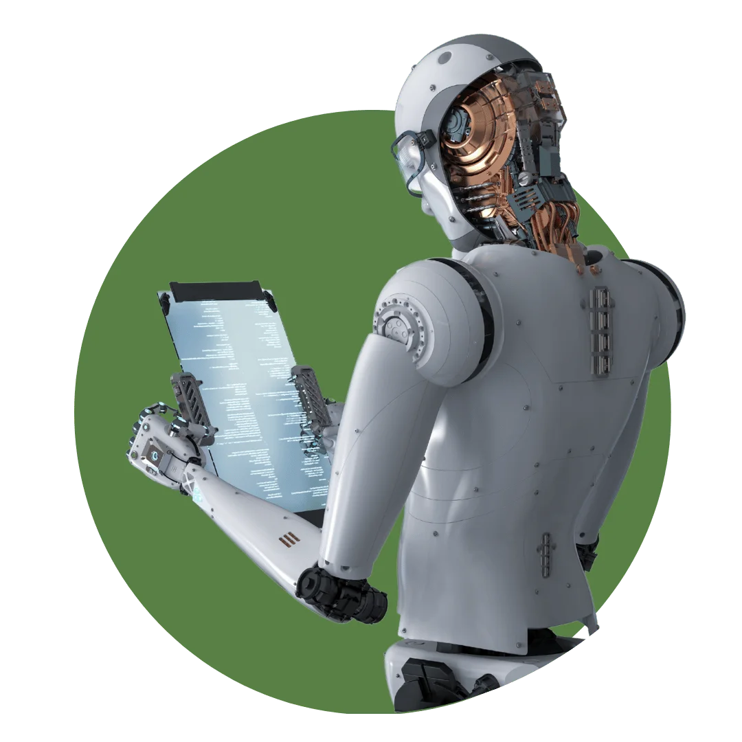 inteligencia artificial revisando la sección de preguntas frecuentes