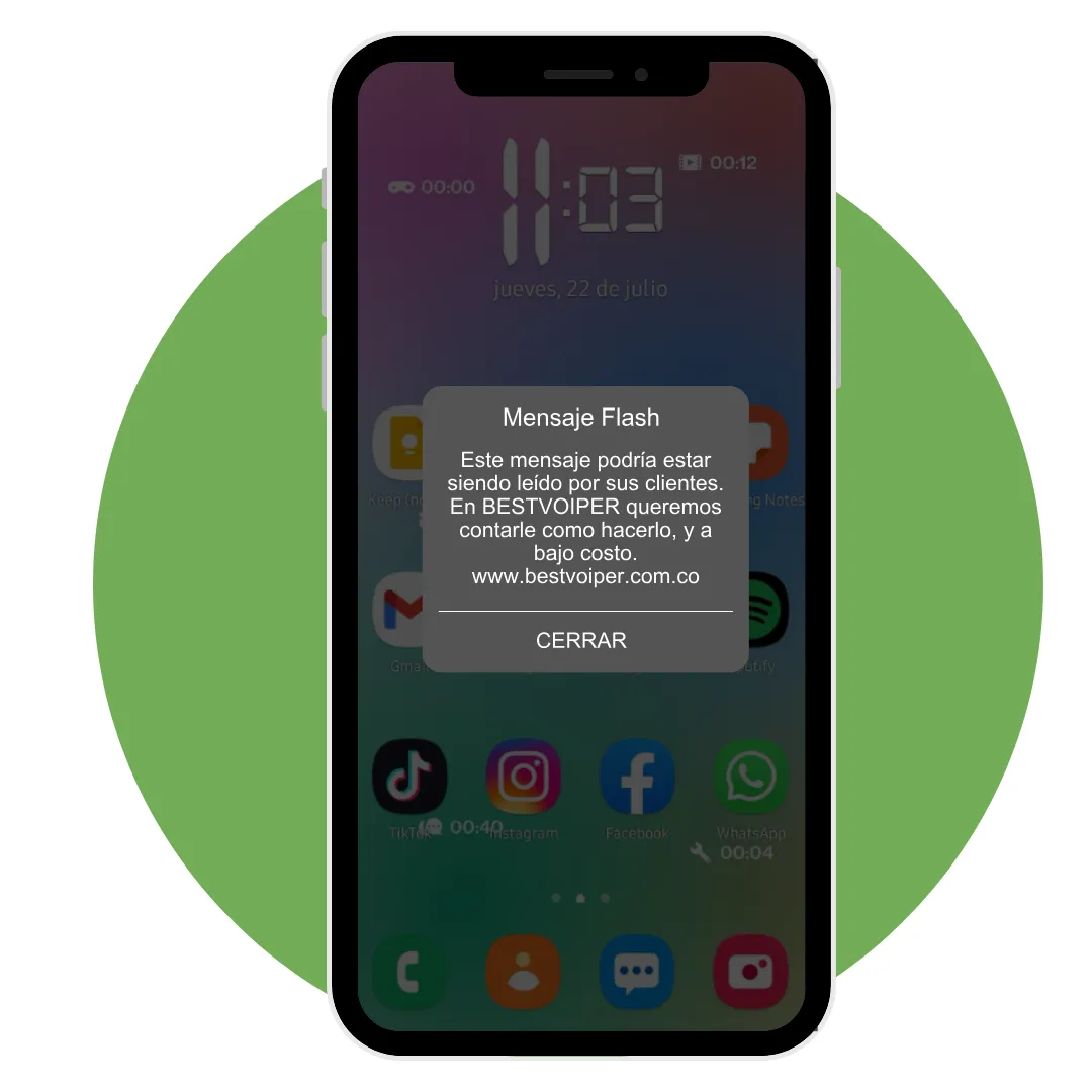 Mensajes Flash que capturan la atención de sus clientes