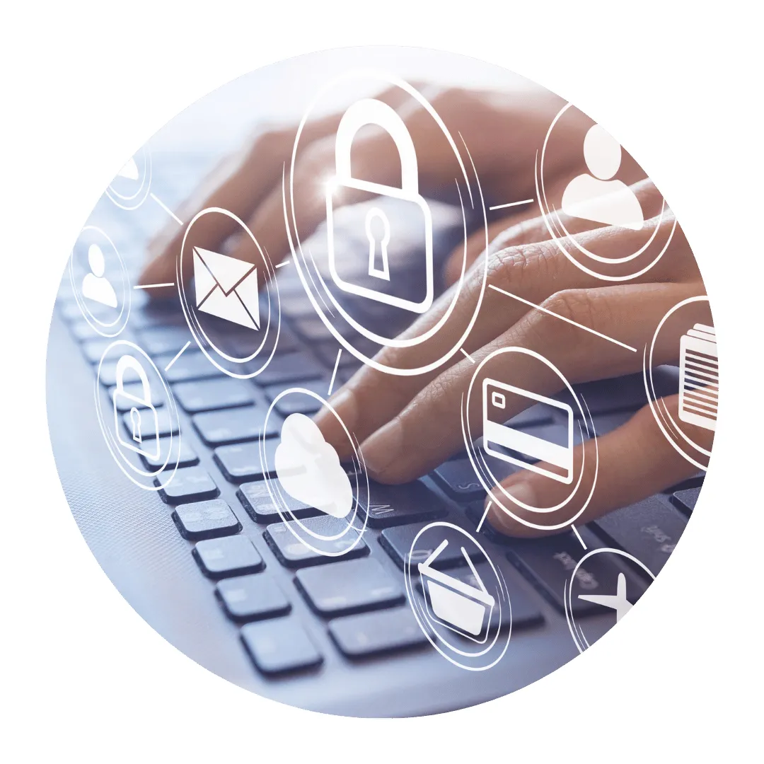 Engineer working on cybersecurity