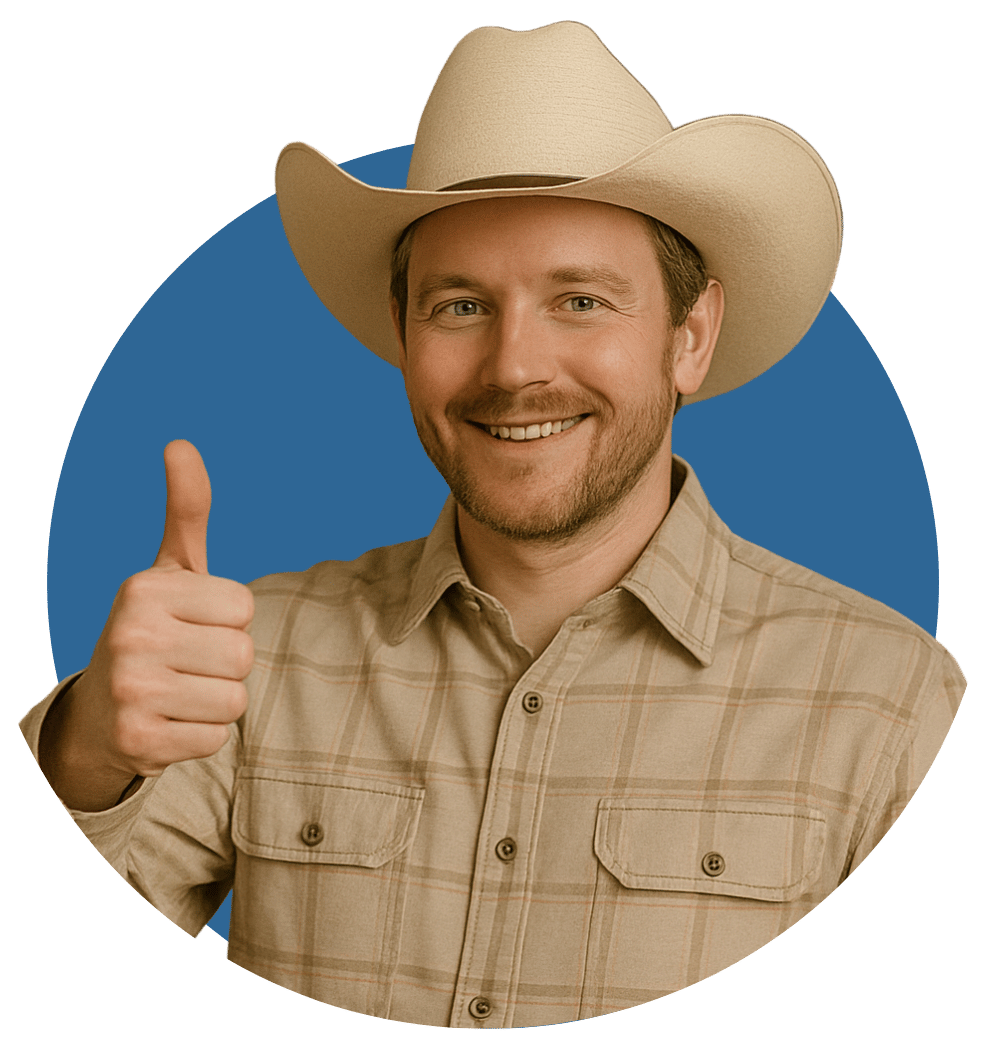 Cowboy giving a thumbs up