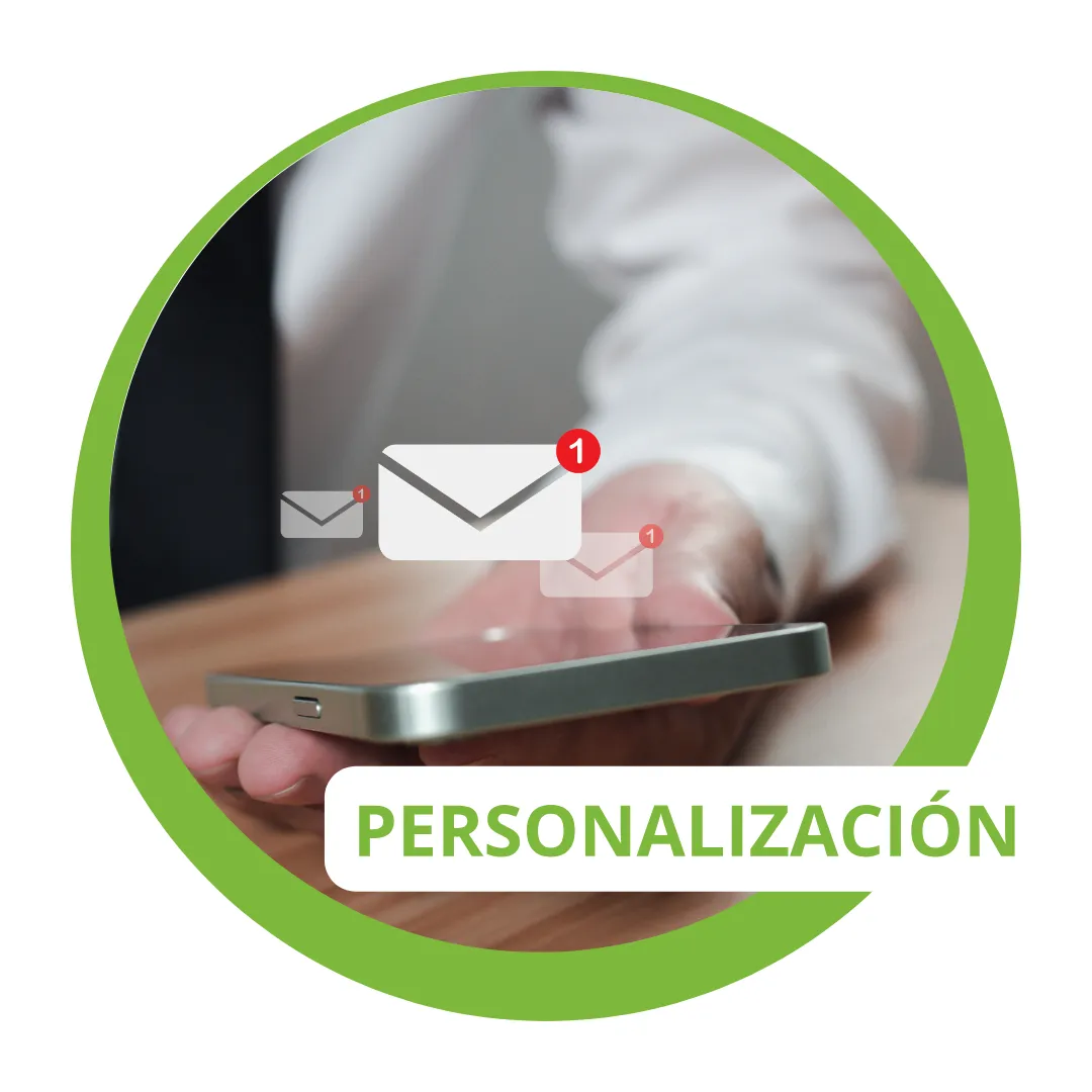 Personalización del servicio de mensajes enviados