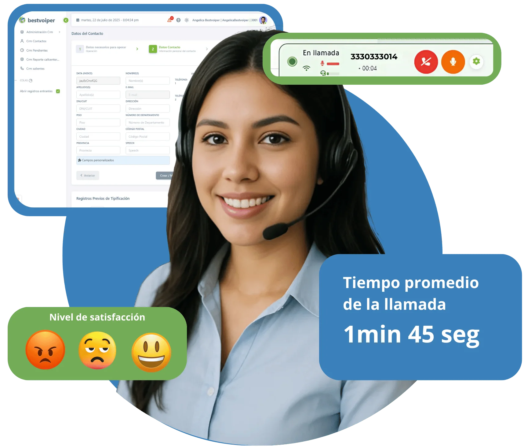 empresario mexicano hablando por telefono y con la bandera de mexico en el fondo