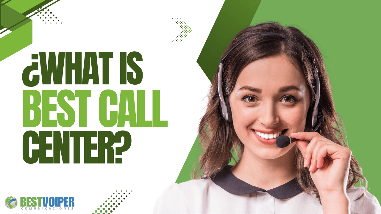 Thumbnail – Call center agent smiling with headphones on the right and text on the left