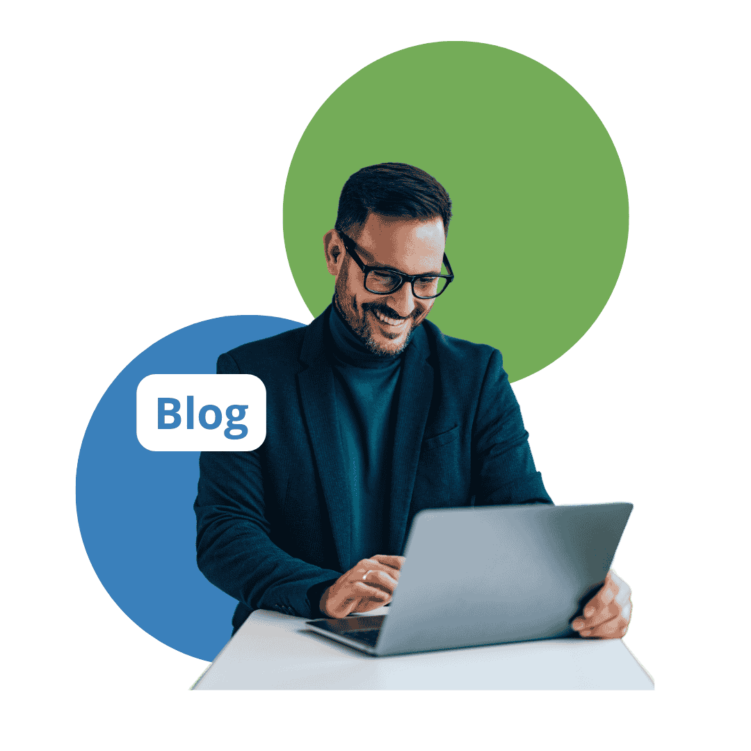 Hombre de negocio leyendo el blog de Bestvoiper sobre tendencias y novedades en tecnologia Voip
